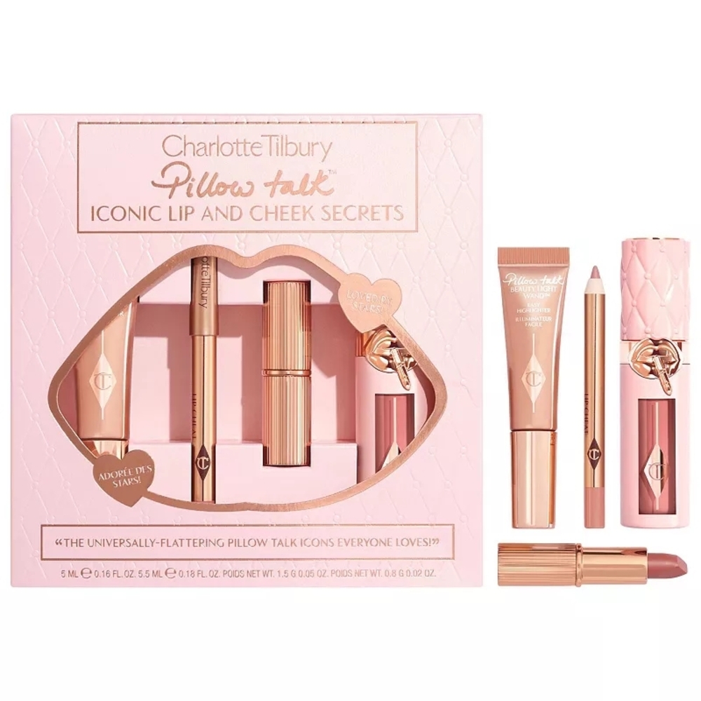 CHARLOTTE TILBURY Pillow Talk Iconic Lip and Cheek Secrets Gift Set